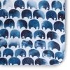 Oilo Indigo Elefant Jersey Crib Sheet