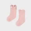 Mayoral Knit Bow Socks - Pink