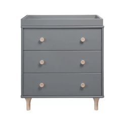 Babyletto Lolly 3 Drawer Changing Dresser - Grey & Washed Natural