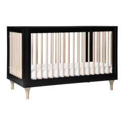 Babyletto Lolly 3 In 1 Crib - Black & Washed Natural