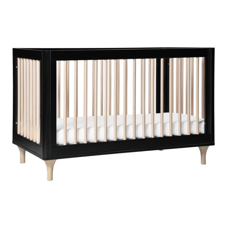 Babyletto Lolly 3 In 1 Crib - Black & Washed Natural