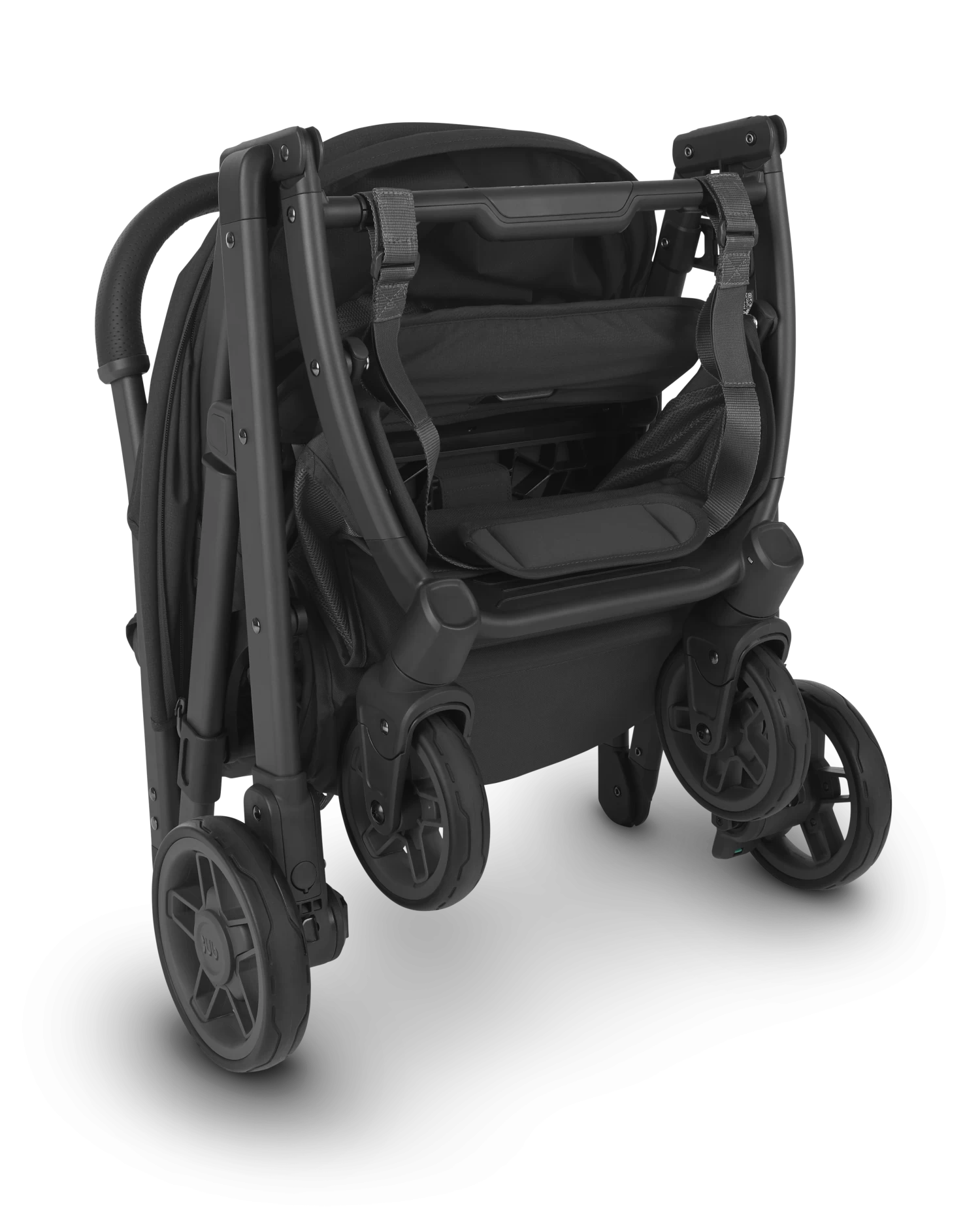 NEW! UPPAbaby MINU V2 Stroller - JAKE (charcoal, Carbon Frame, Black Leather) - Image 4