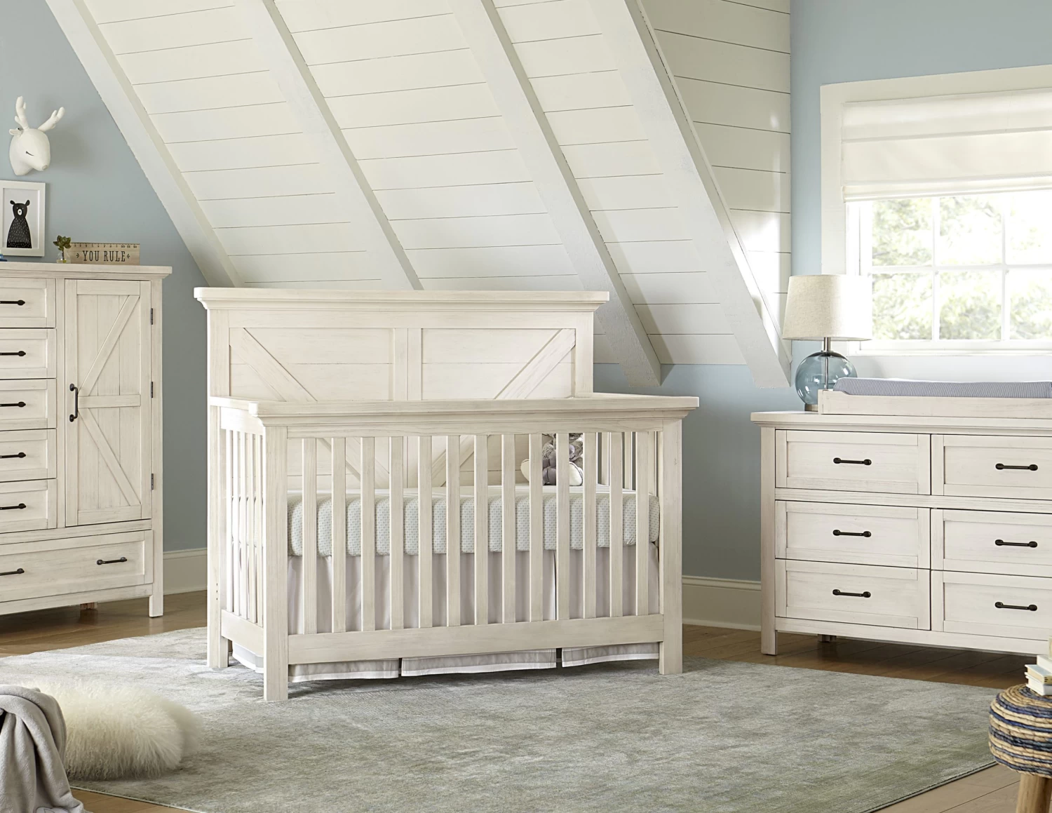 Westwood Westfield Convertible Crib - Brushed White - Image 2