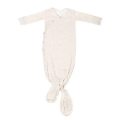 Oat Newborn Knotted Gown