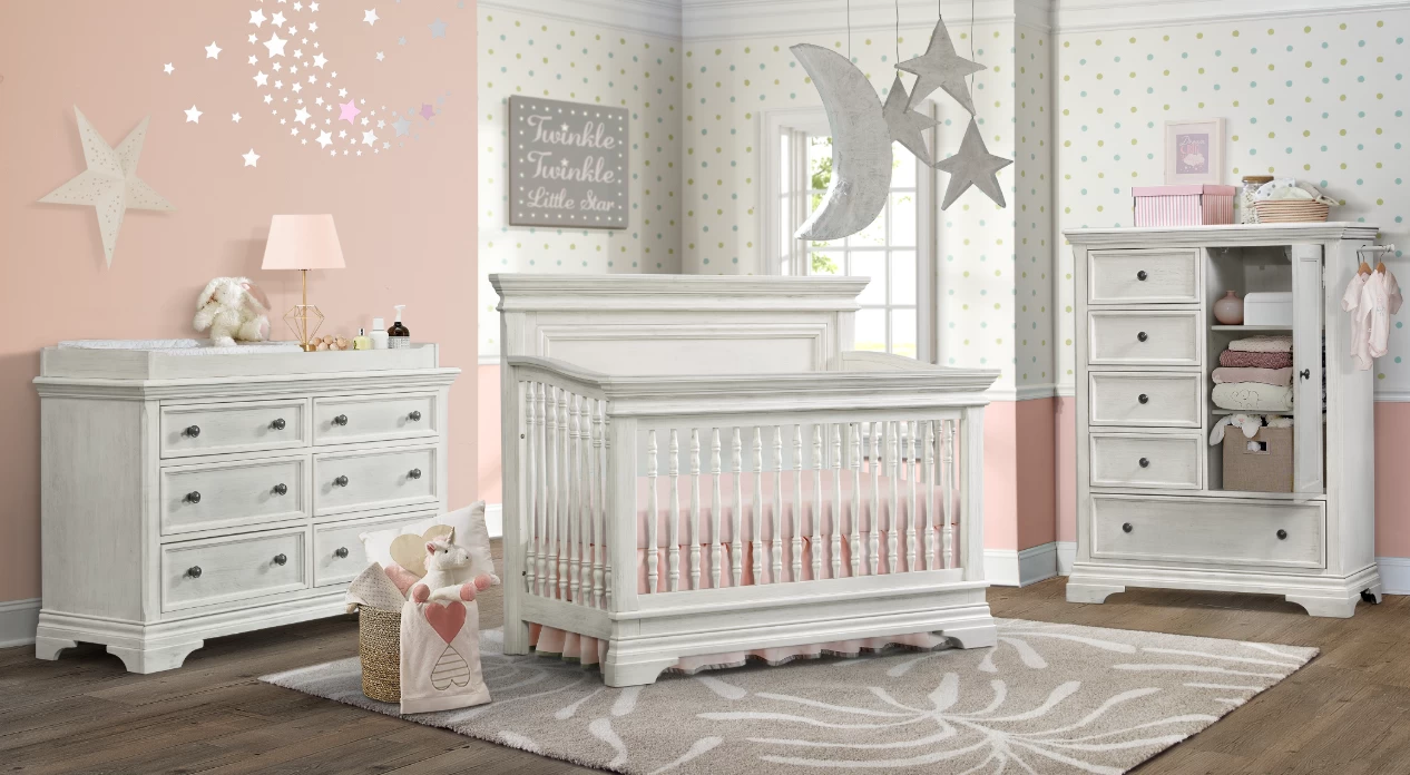 Westwood Olivia Convertible Crib - Brushed White - Image 4