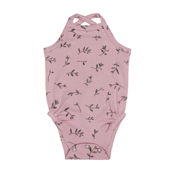 L'oved Baby Criss Cross Bodysuit - Blossom Flower