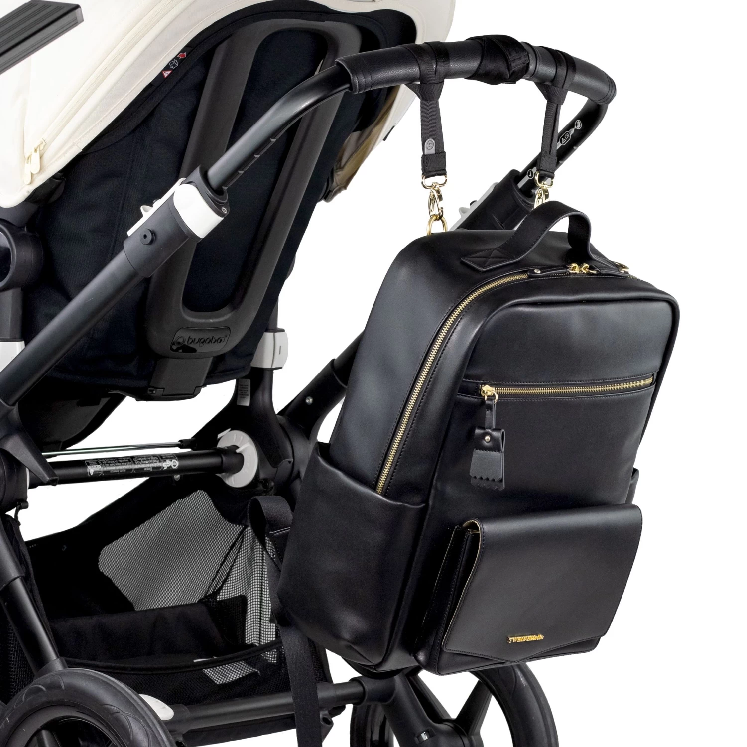 TwelveLittles Peek A Boo Diaper Bag - Black - Image 2