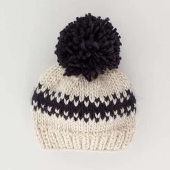 Rebel Indigo Natural Knit Beanie