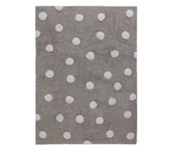 Lorena Canals Polka Dots Grey Rug - White