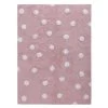 Lorena Canals Polka Dots Pink Rug - White