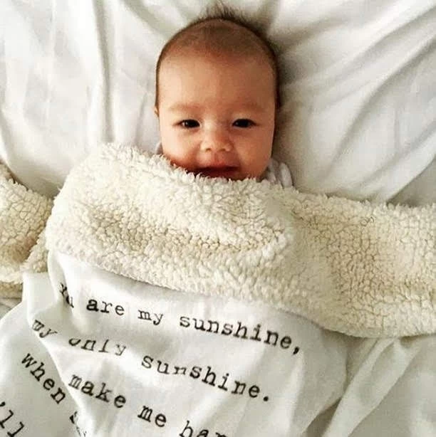 You Are My Sunshine Plush Baby Blanket - Image 3