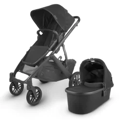 UPPAbaby Vista V2 Stroller - Jake (Black/Carbon/Black Leather)