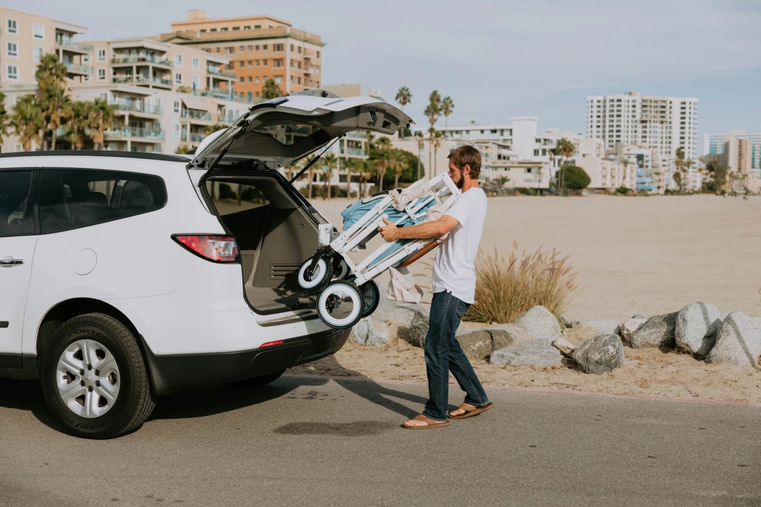 Wonderfold VW4 Volkswagen Stroller Wagon- Bondi Blue - Image 11