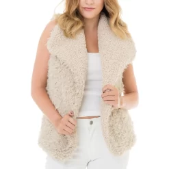 Cozy Sherpa Vest - Ivory